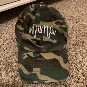 Camo mama and mini hats.